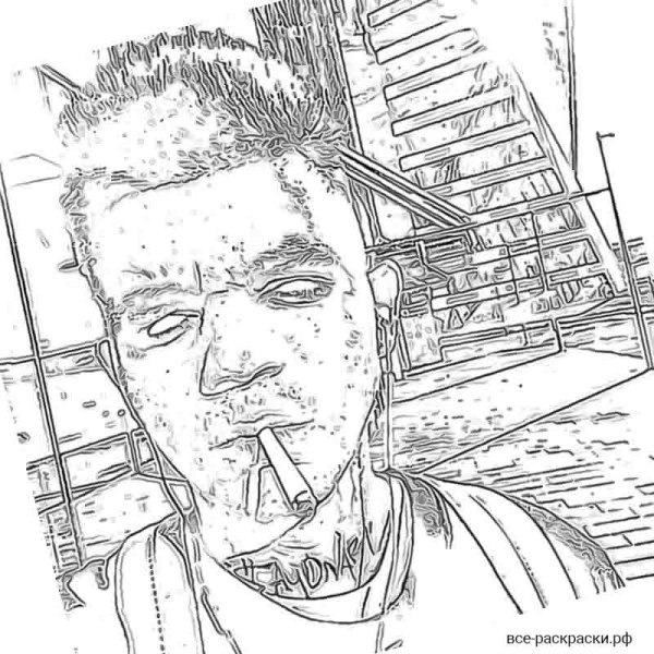 Раскраска Моргенштерн и лджей