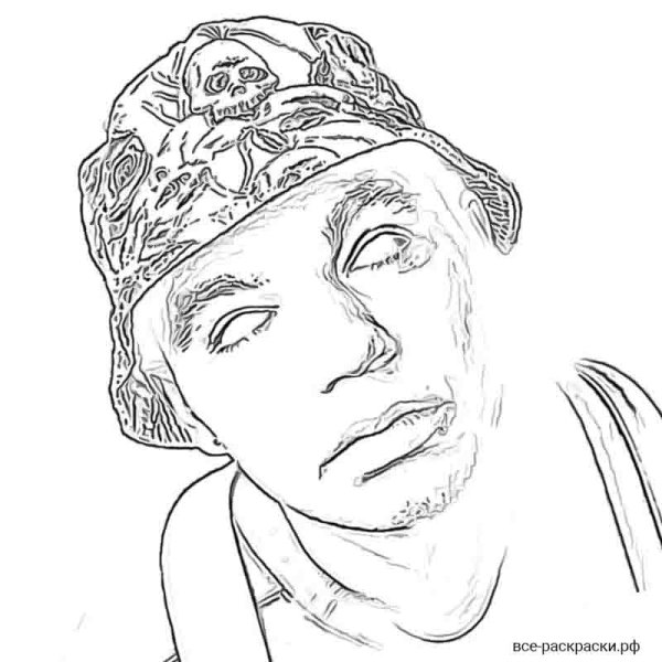 Элджей раскраска