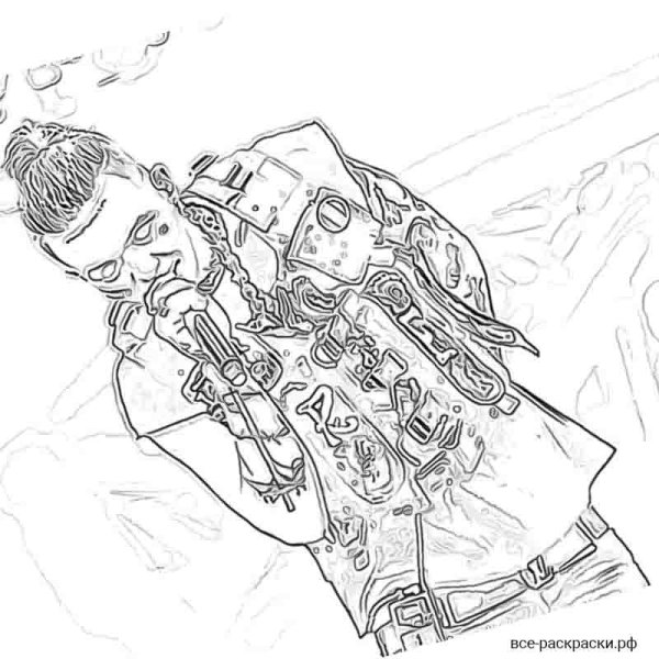 Разукрашки Элджей