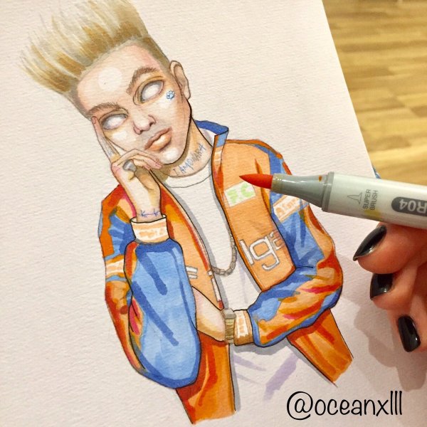 Элджей для срисовки