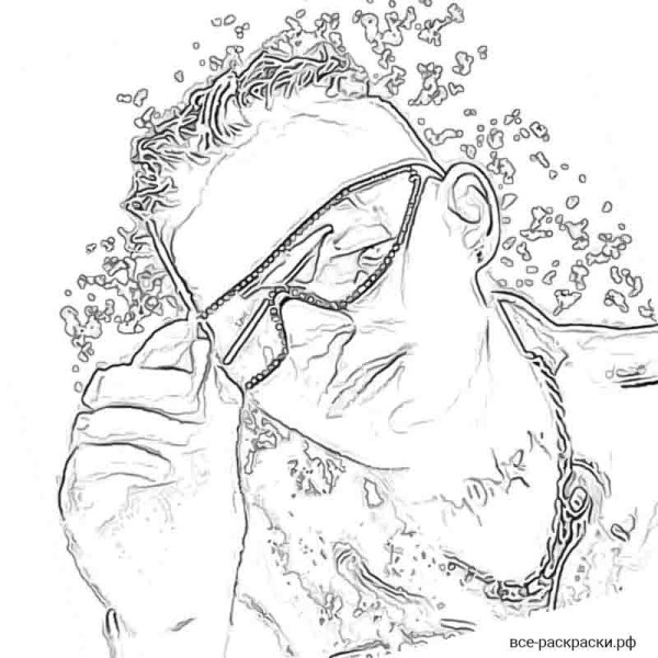 Элджей раскраска