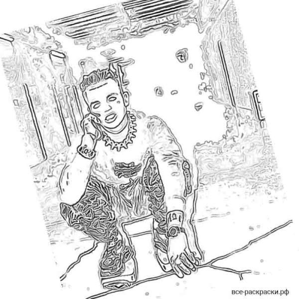 Элджей разукрашка