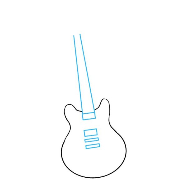 Гитара рисунок пошагово