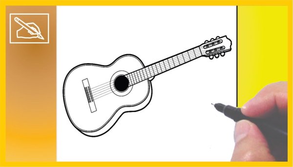 Электрогитар схематичный рисунок