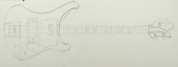 How to draw Guitar