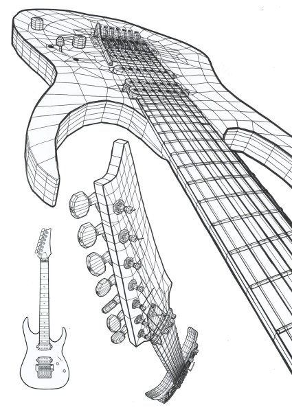 Гитара рисунок