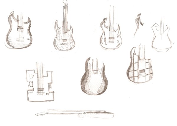 Макет электрогитары