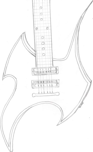 Электрогитара рисунок