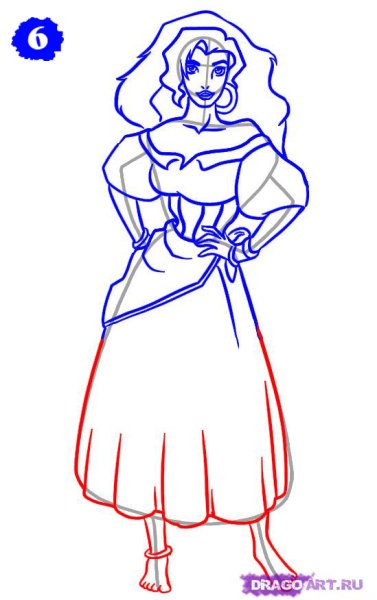 Эсмеральда карандашом