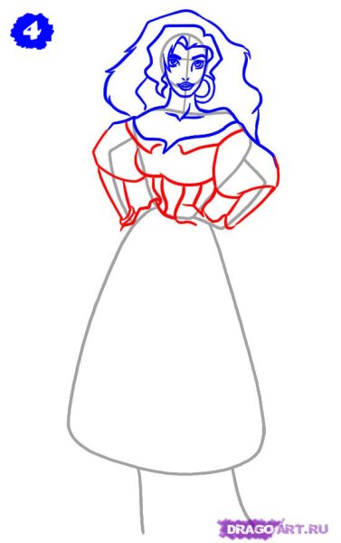 Как рисовать Эсмеральду