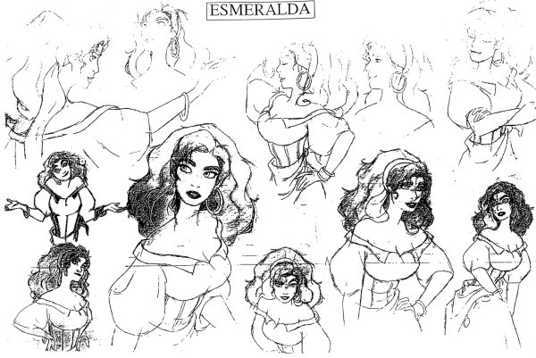 Концепт арт Дисней Эсмеральда