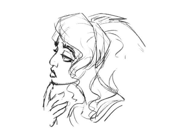 Эсмеральда набросок