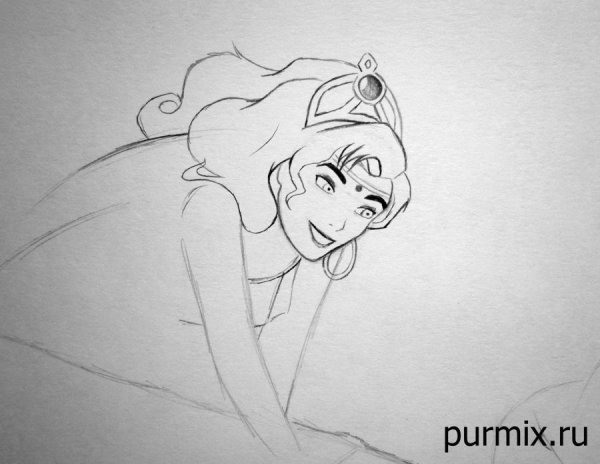 Рисунки Эсмеральды на коне