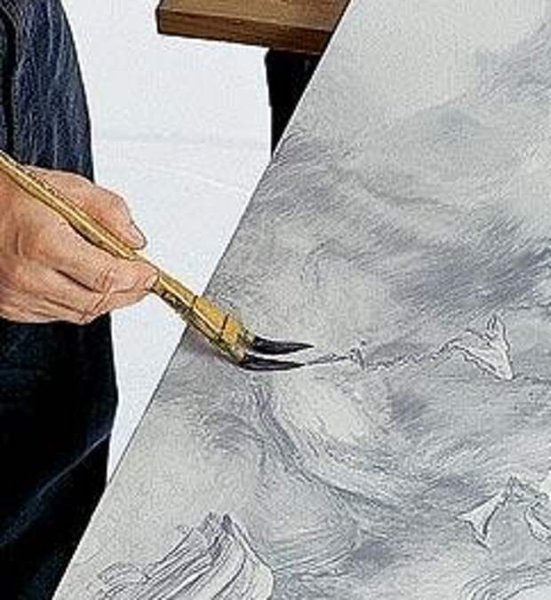 Карандашом имитация мрамора