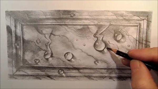 Мрамор рисунок карандашом