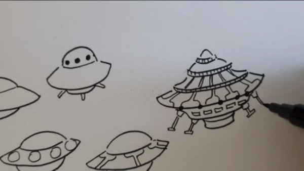 Рисование НЛО для детей