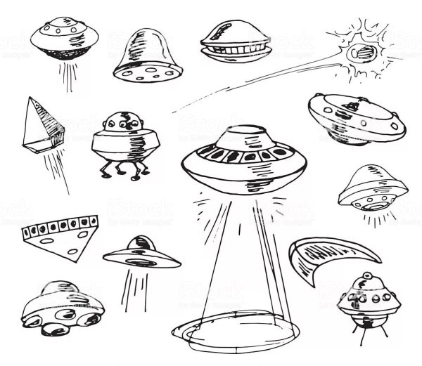 Летающая тарелка Графика