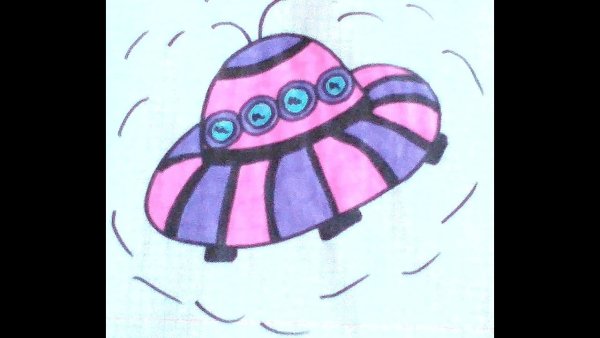 Рисование летающая тарелка в подготовительной