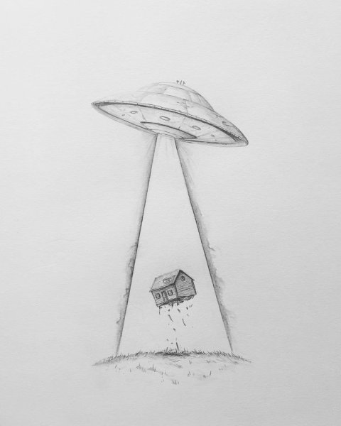 НЛО карандашом