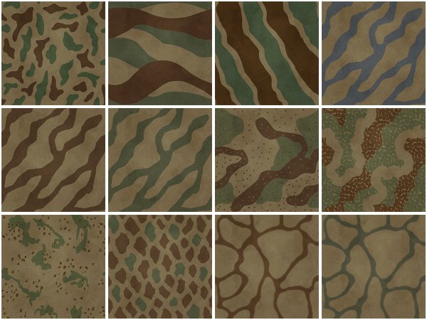 Трафарет камуфляж