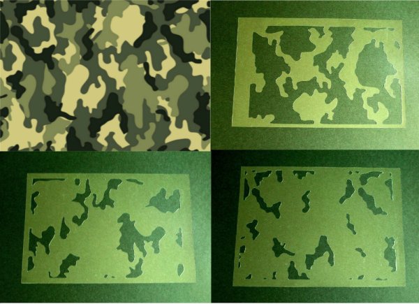 Камуфляжные пятна трафарет
