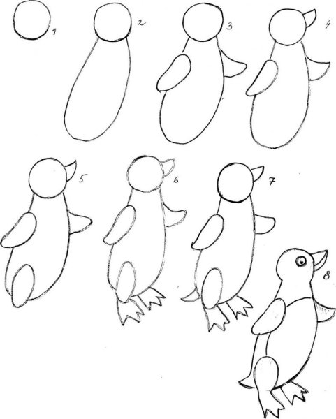 Схемы рисования для дошкольников