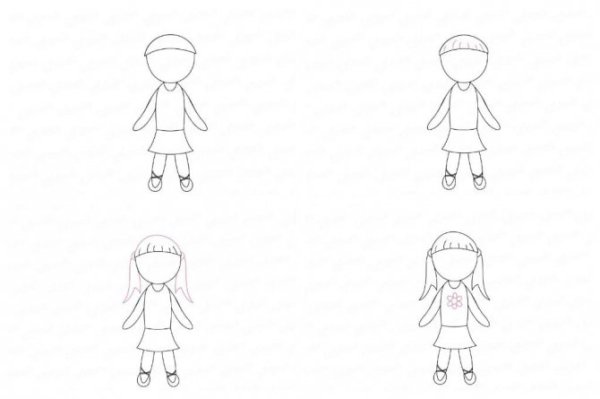 Кукла карандашом для детей