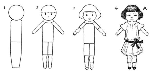 Кукла для рисования