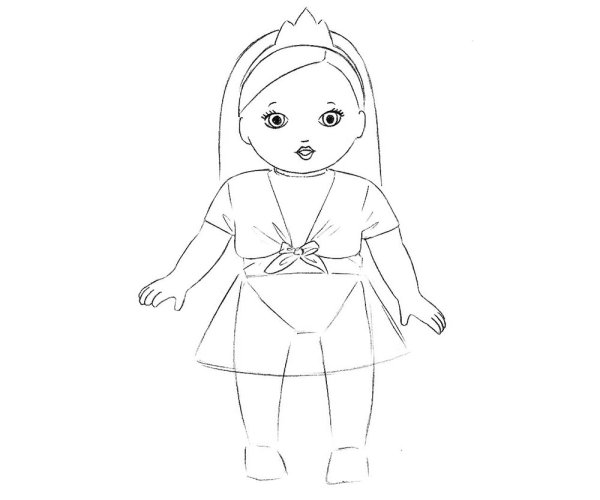 Поэтапное рисование мишки