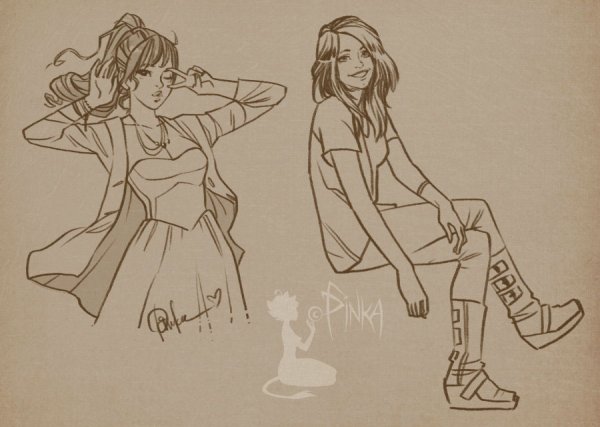 Скетчбук рисунки позы