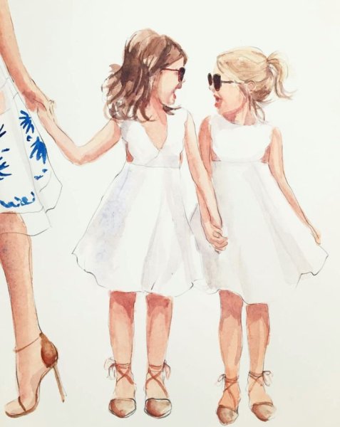 Позы для рисования лучшие подруги