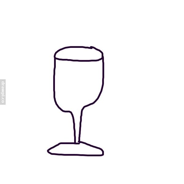 Урок рисования бокал