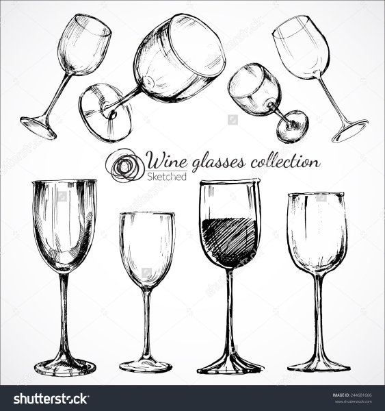 Стакан вина скетч