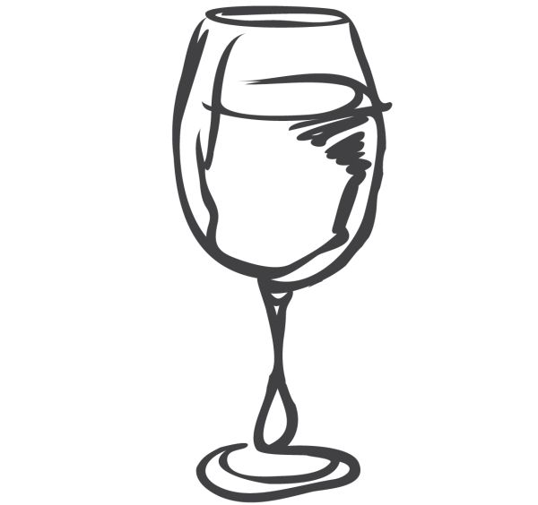 Рисовать бокал с вином