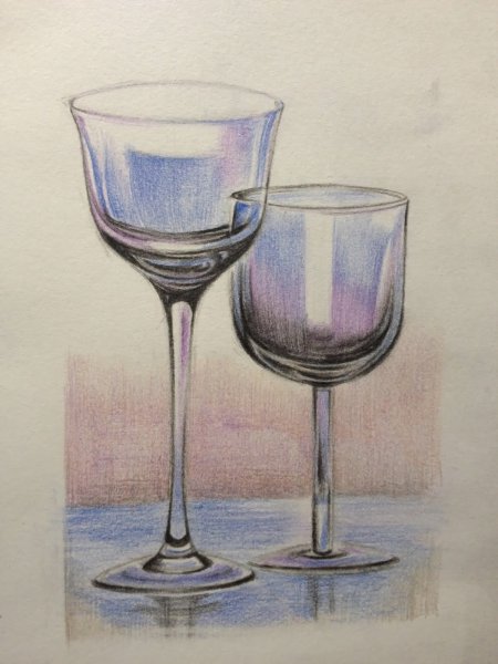 Рисование стеклянных предметов