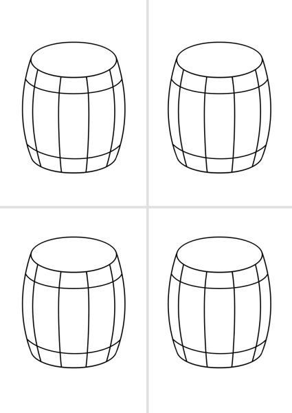 Бочка раскраска