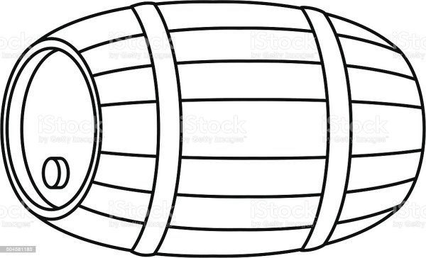 Бочка раскраска