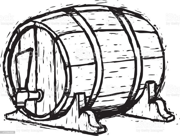 Две бочки иллюстрация