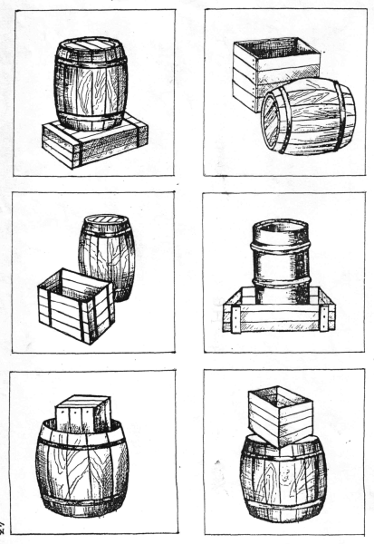 Бочки раскраска для детей