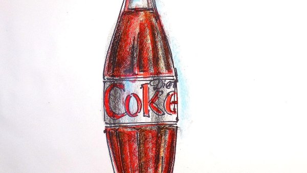Срисовать Кока колу
