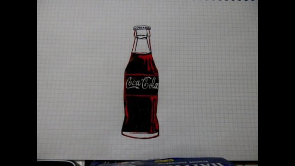 Рисунки по клеточкам Кока кола