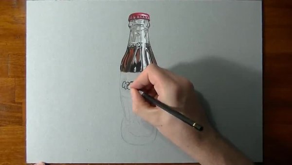 Нарисовать Кока колу поэтапно