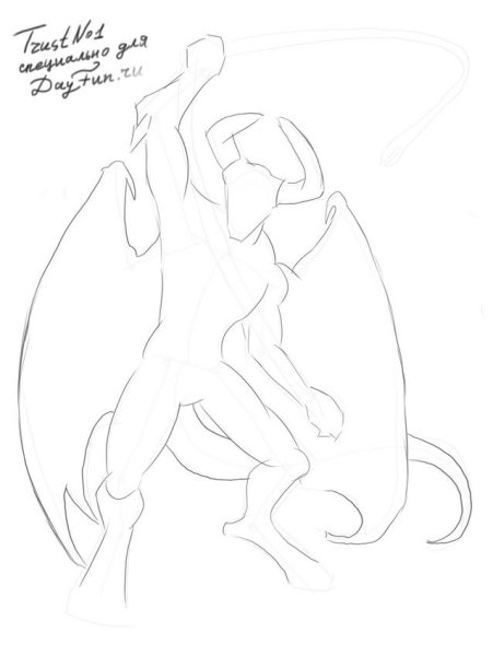 Рисунок черта карандашом