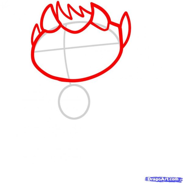 Рисуем чертика пошагово