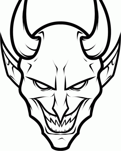 Демон карандашом