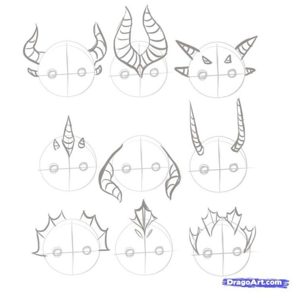 Драконьи рога референс