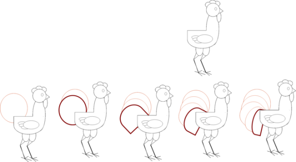 Индюк карандашом