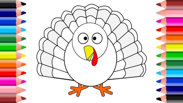 Как рисовать индюка