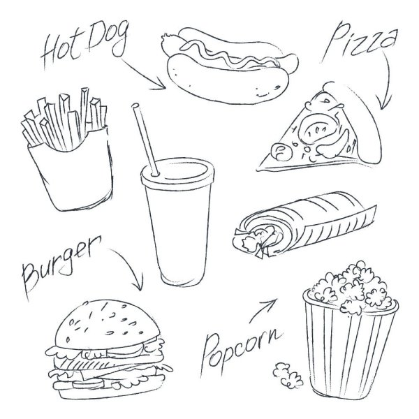 Фаст фуд скетч
