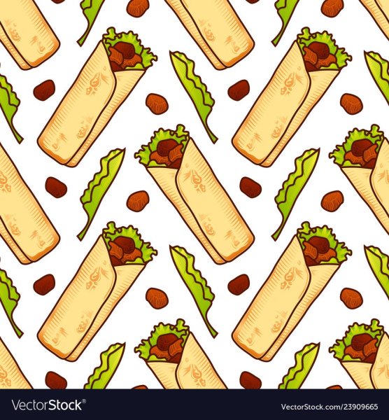 Шаурма паттерн вектор